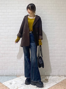 「PAGEBOY（ページボーイ）のアイテム」を使った、matsuさん（レディース・156cm）の秋コーディネート