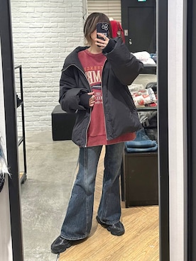 「PAGEBOY（ページボーイ）のアイテム（ジャケット/アウター）」を使った、matsuさん（レディース・156cm）の冬コーディネート