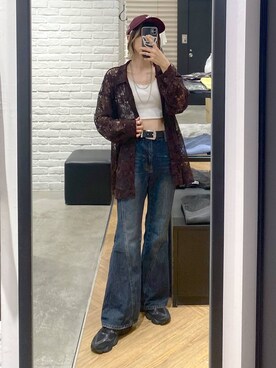 「PAGEBOY（ページボーイ）の【ステンレス素材】ロングボールチェーンネックレス（ネックレス）」を使った、matsuさん（レディース・156cm）の夏コーディネート