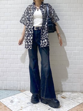 「アイテム（スニーカー）」を使った、matsuさん（レディース・156cm・20代）の夏コーディネート