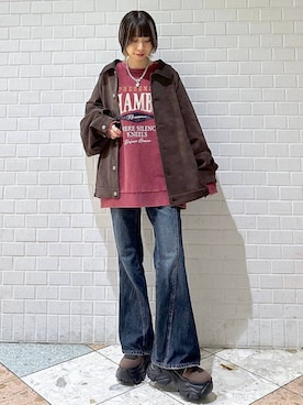 「アイテム（ブルゾン）」を使った、matsuさん（レディース・156cm・20代）の秋コーディネート