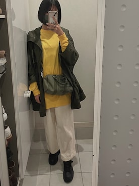 「DIESEL（ディーゼル）のアイテム（ナイロンジャケット）」を使った、AReさん（レディース・160cm）の秋コーディネート