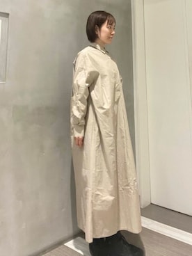 「ナチュラル×カジュアル」｜「アイテム（ワンピース/ドレス）」を使った、iseさん（レディース・157cm）の春コーディネート