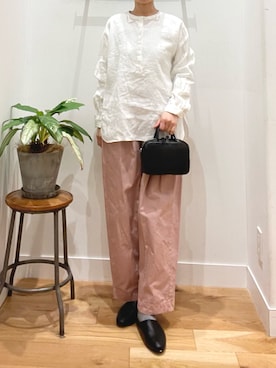 「TIDEWAY（タイドウェイ）のアイテム（バッグ）」を使った、iseさん（レディース・157cm）の春コーディネート