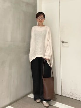 「かぐれ（カグレ）のアイテム」を使った、iseさん（レディース・157cm）の春コーディネート