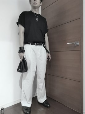 「アイテム（トップス）」を使った、goromanさん（メンズ・172cm・40代）の夏コーディネート