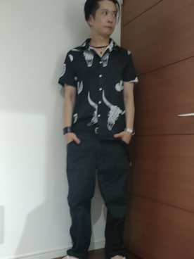「アイテム（チノパンツ）」を使った、goromanさん（メンズ・172cm・40代）の夏コーディネート