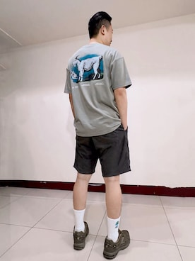 「cotton on（コットンオン）のアイテム」を使った、Lin Kaiさん（メンズ・174cm）の夏コーディネート