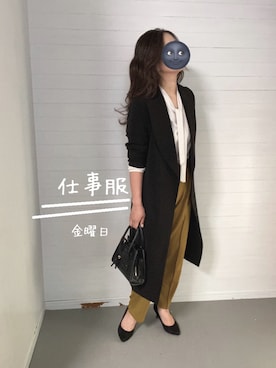 「ROVERETO（ロベレート）のアイテム」を使った、fullmoonさん（レディース・157cm）の秋コーディネート