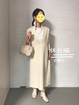 「リーフイヤリング」｜fullmoonさん（レディース・157cm）の秋コーディネート