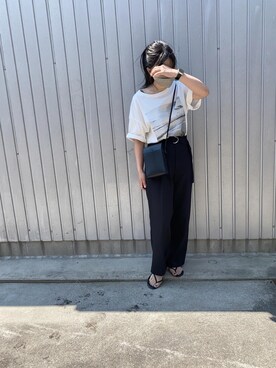 「ビーサン」｜「アイテム（腕時計）」を使った、fullmoonさん（レディース・157cm）の春コーディネート