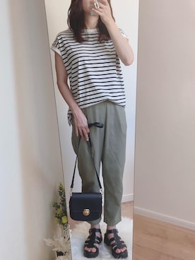 「ハニーズ」｜「アイテム（その他）」を使った、こまさん（レディース・157cm）の夏コーディネート