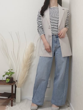 「ハニーズ」｜「アイテム（その他）」を使った、こまさん（レディース・157cm）の春コーディネート