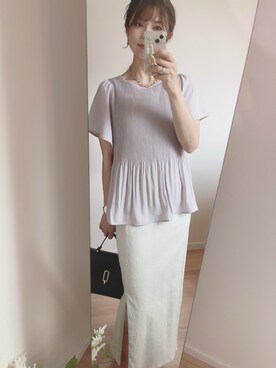 「ハニーズ」｜「アイテム（その他）」を使った、こまさん（レディース・157cm）の夏コーディネート