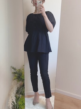 「ハニーズ」｜「アイテム（その他）」を使った、こまさん（レディース・157cm）の春コーディネート
