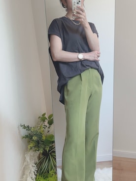 「グレイル」｜「アイテム（その他）」を使った、こまさん（レディース・157cm）の春コーディネート