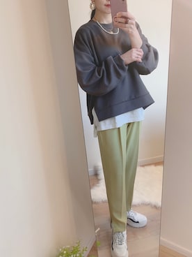 「ハニーズ」｜「アイテム（その他）」を使った、こまさん（レディース・157cm）の冬コーディネート