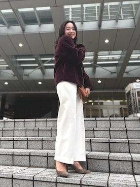 「PLST（プラステ）のアイテム」を使った、yuuriさん（レディース・154cm）の冬コーディネート