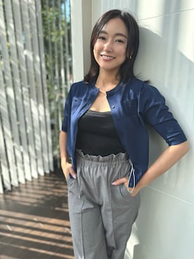「アイテム（その他トップス）」を使った、yuuriさん（レディース・154cm）の秋コーディネート
