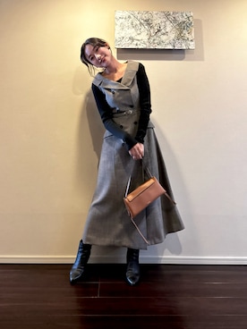 「ANAYI（アナイ）のアイテム」を使った、yuuriさん（レディース・154cm）の秋コーディネート