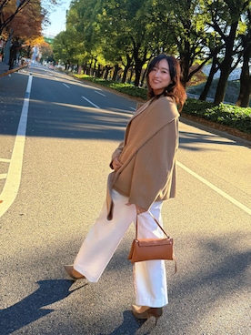 「アイテム（ノーカラーコート）」を使った、yuuriさん（レディース・154cm）の秋コーディネート