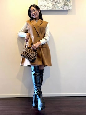 「&. NOSTALGIA（アンドドットノスタルジア）のアイテム」を使った、yuuriさん（レディース・154cm）の秋コーディネート