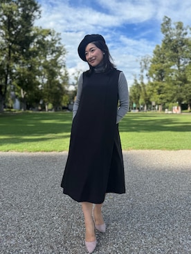 「MUJI Labo（ムジラボ）のアイテム」を使った、yuuriさん（レディース・154cm）の秋コーディネート