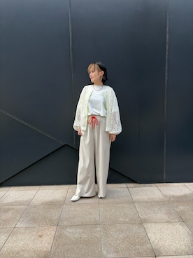 「Q（キュー）のアイテム」を使った、takeさん（レディース・161cm）の春コーディネート