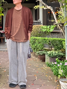 「アイテム（ストール/ショール）」を使った、kazuya    （49age）   さん（メンズ・175cm）の秋コーディネート