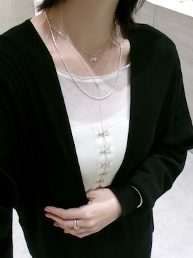 「アイテム（チャーム）」を使った、ayana takizawaさん（レディース・162cm）の冬コーディネート