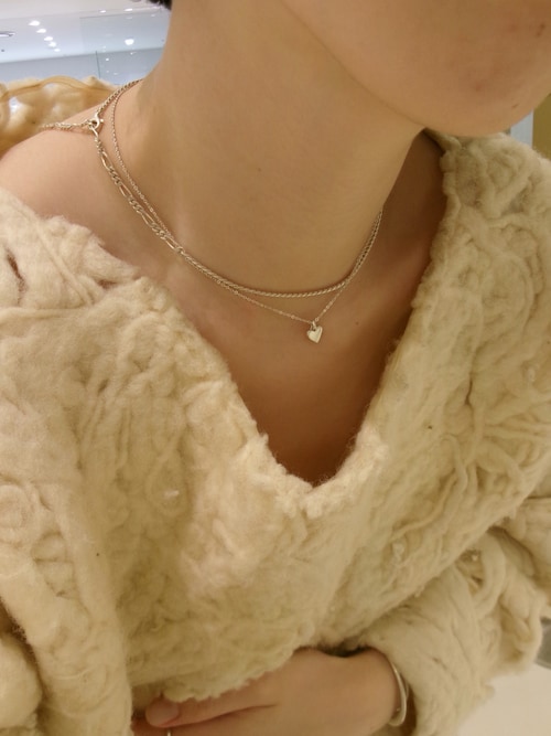 SILVER925 シェードコンビチェーンネックレス SV（ネックレス）｜TEN