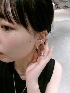 「アイテム（イヤーカフ）」を使った、ayana takizawaさん（レディース・162cm）の夏コーディネート