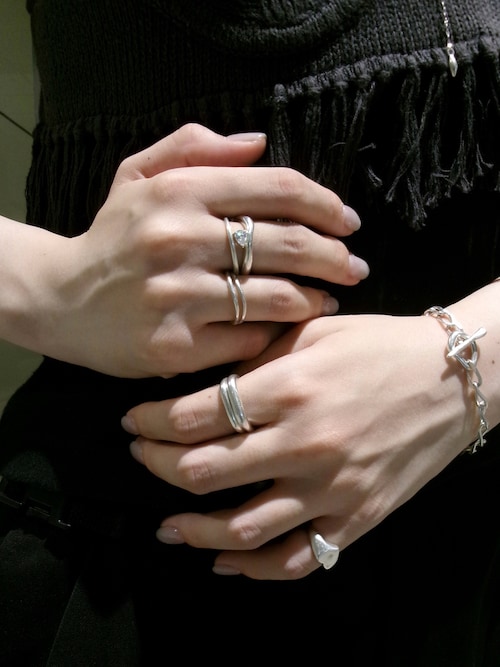 指輪・リング 1010-27 結婚指輪 Ange K10ホワイトゴールド S字ライン 11-22-4238-k10wg