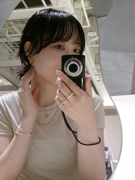 「アイテム（チャーム）」を使った、ayana takizawaさん（レディース・162cm）の夏コーディネート