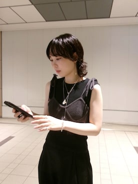 「アイテム（チャーム）」を使った、ayana takizawaさん（レディース・162cm）の夏コーディネート