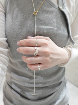 「TEN.（テン）のアイテム（リング）」を使った、ayana takizawaさん（レディース・162cm）の春コーディネート