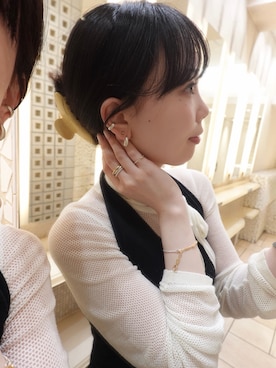 「TEN.（テン）のアイテム（リング）」を使った、ayana takizawaさん（レディース・162cm）の春コーディネート
