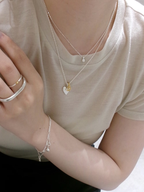 SILVER925 ハートシルフィウムネックレス（ネックレス）｜TEN