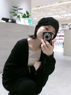 「アイテム（チャーム）」を使った、ayana takizawaさん（レディース・162cm）の冬コーディネート