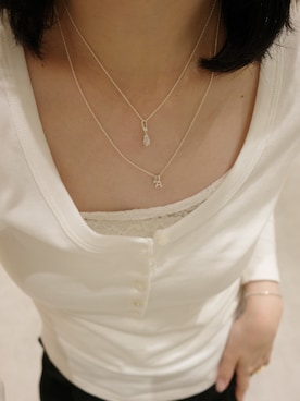 「TEN.（テン）のアイテム（ネックレス）」を使った、ayana takizawaさん（レディース・162cm）の秋コーディネート