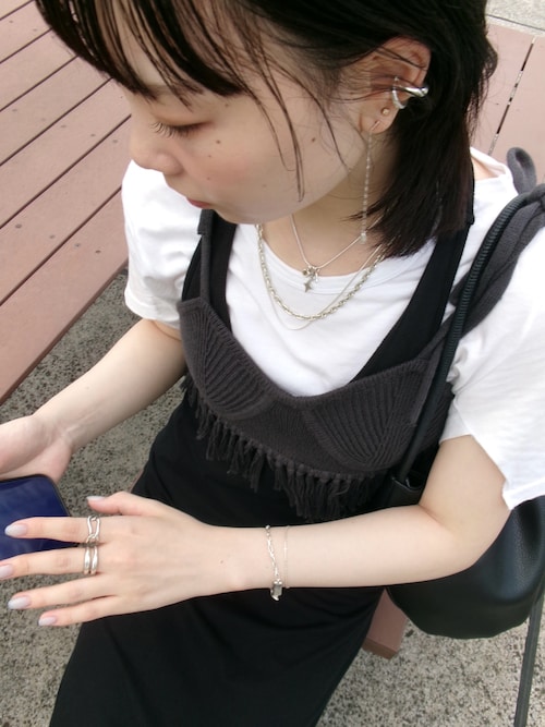 SILVER ツイストチェーンネックレス 50cm（ネックレス）｜TEN.（テン