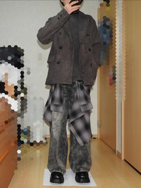 megu_mi810さん（メンズ・164cm）の冬コーディネート