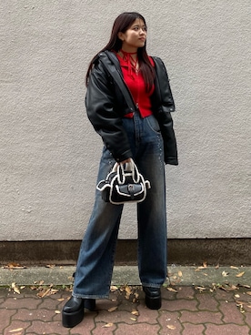 藤吉希羅々さん（レディース・160cm）の秋コーディネート