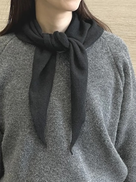 「アイテム（財布/小物、ブラック系）」を使った、andoさん（レディース・162cm）の冬コーディネート