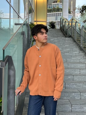 「インスタフォローしてね！」｜りょうたさん（メンズ・182cm）の冬コーディネート