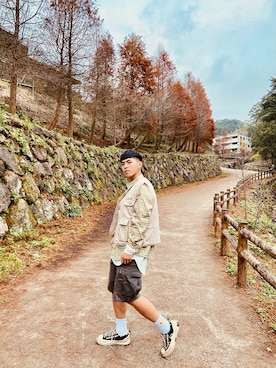 「xVessel（ヴェセル）のアイテム」を使った、Ting Yu LIuさん（メンズ・176cm）の冬コーディネート