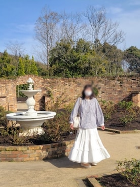 「Samansa Mos2（サマンサ モスモス）のアイテム（トップス）」を使った、あいさん（レディース・158cm）の春コーディネート