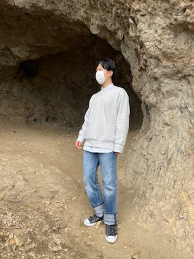 「UNIQLO（ユニクロ）の50色ソックス（消臭機能付き）（ソックス/靴下）」を使った、nakiooooさん（メンズ・171cm）の春コーディネート