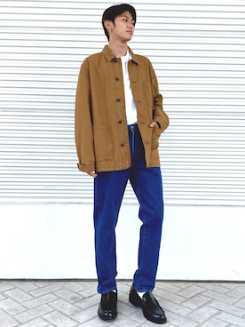 「GAP（ギャップ）のアイテム（ジャケット/アウター、ブラウン系）」を使った、yurisiiba3さん（メンズ・173cm）の秋コーディネート