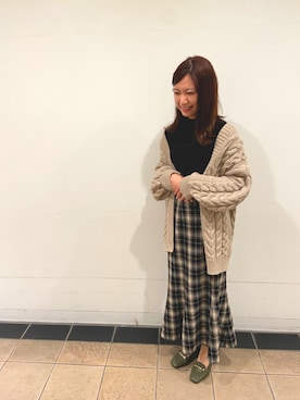 「アイテム（パンプス、グリーン系）」を使った、WAオリエンタルトラフィック　東京ベイ店さん（レディース・160cm）の秋コーディネート